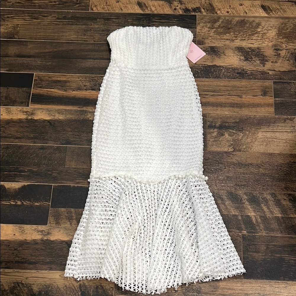 Hello Molly Strapless White Dress